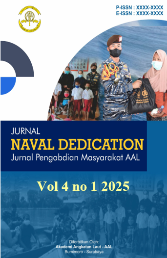 					View Vol. 4 No. 1 (2025): Mei : Jurnal Naval Dedication : Jurnal Pengabdian Masyarakat
				